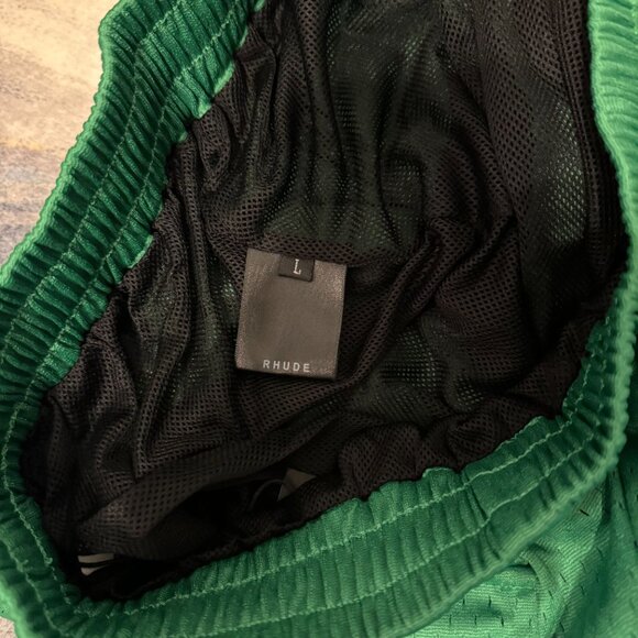 Rhude Green Mesh Shorts Mens Size Large - Picture 4 of 4